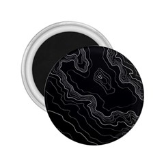 Black Topography 2 25  Magnets by goljakoff