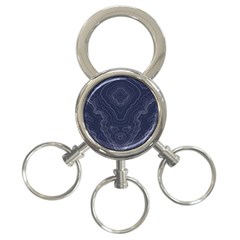 Blue Topography 3-ring Key Chain by goljakoff