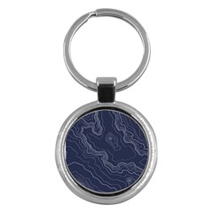 Topography Map Key Chain (round) by goljakoff