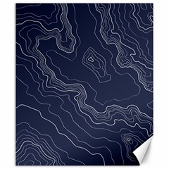 Topography Map Canvas 20  X 24  by goljakoff