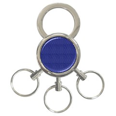 Stars Blue Ink 3-ring Key Chain by goljakoff