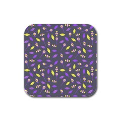 Candy Rubber Square Coaster (4 Pack)  by UniqueThings