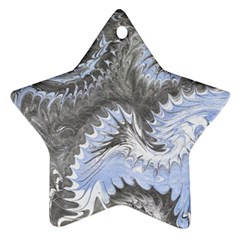 Celeste Grey Module Ornament (star) by kaleidomarblingart