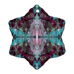 Marbling Symmetry Ornament (snowflake) by kaleidomarblingart
