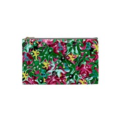 Floral-diamonte Cosmetic Bag (small) by PollyParadise