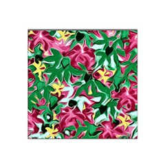 Floral-abstract Satin Bandana Scarf