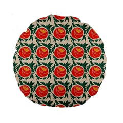Rose Ornament Standard 15  Premium Round Cushions by SychEva