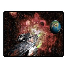 Space Double Sided Fleece Blanket (small)  by LW323