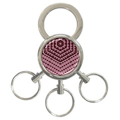 Burgundy 3-ring Key Chain by LW323