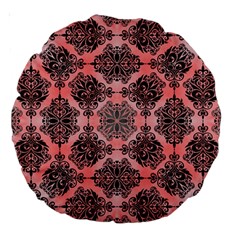 Pattern Rouge Noir Large 18  Premium Round Cushions by alllovelyideas