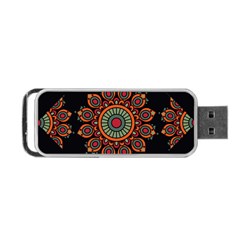 Colored Mandala Dark 2 Portable Usb Flash (one Side) by byali