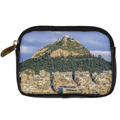 Atenas Aerial View Cityscape Photo Digital Camera Leather Case by dflcprintsclothing