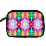 Colorful Abstract Painting E Digital Camera Leather Case