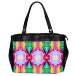 Colorful Abstract Painting E Oversize Office Handbag (2 Sides)