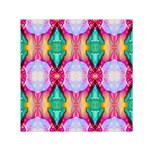 Colorful Abstract Painting E Small Satin Scarf (Square)