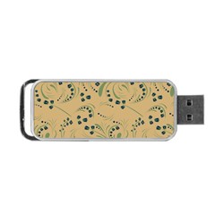 Folk Floral Art Pattern  Flowers Abstract Surface Design  Seamless Pattern Portable Usb Flash (one Side) by Eskimos