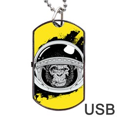 Spacemonkey Dog Tag Usb Flash (one Side) by goljakoff