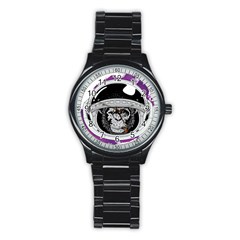Spacemonkey Stainless Steel Round Watch by goljakoff
