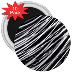 Galaxy Motion Black And White Print 3  Magnets (10 Pack)  by dflcprintsclothing