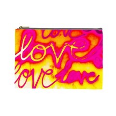 Pop Art Love Graffiti Cosmetic Bag (large) by essentialimage365