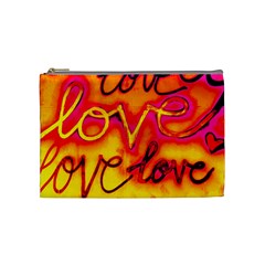  Graffiti Love Cosmetic Bag (medium) by essentialimage365
