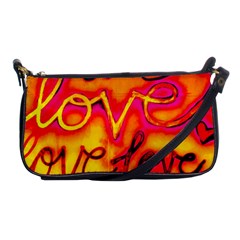  Graffiti Love Shoulder Clutch Bag by essentialimage365