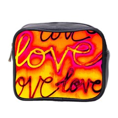  Graffiti Love Mini Toiletries Bag (two Sides) by essentialimage365
