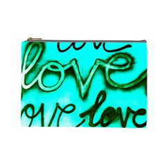 Graffiti Love Cosmetic Bag (large) by essentialimage365