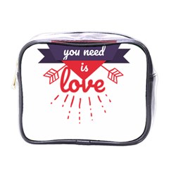 All You Need Is Love Mini Toiletries Bag (one Side)