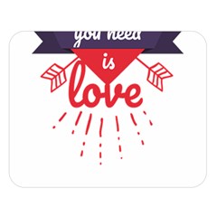 All You Need Is Love Double Sided Flano Blanket (large) 