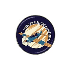 Airplane - I Need Altitude Adjustement Hat Clip Ball Marker (10 Pack)