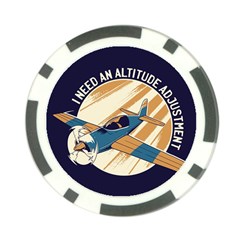 Airplane - I Need Altitude Adjustement Poker Chip Card Guard