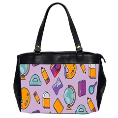 Back To School And Schools Out Kids Pattern Oversize Office Handbag (2 Sides) by DinzDas