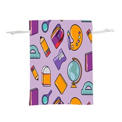 Back To School And Schools Out Kids Pattern Lightweight Drawstring Pouch (s) by DinzDas