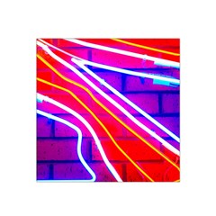 Pop Art Neon Lights Satin Bandana Scarf by essentialimage365