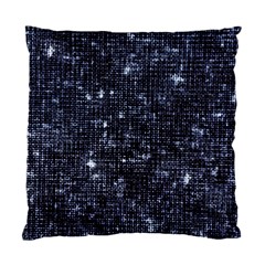 Geometric Dark Blue Abstract Print Pattern Standard Cushion Case (two Sides) by dflcprintsclothing