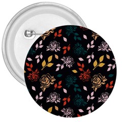Rose Floral 3  Buttons by tmsartbazaar