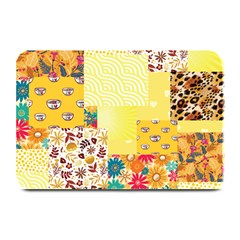 Yellow Floral Aesthetic Plate Mats by designsbymallika