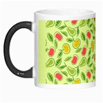 Vector Fruits pattern, pastel colors, yellow background Morph Mugs
