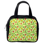Vector Fruits pattern, pastel colors, yellow background Classic Handbag (One Side)