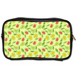 Vector Fruits pattern, pastel colors, yellow background Toiletries Bag (One Side)