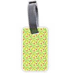 Vector Fruits pattern, pastel colors, yellow background Luggage Tag (one side)