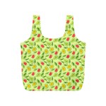 Vector Fruits pattern, pastel colors, yellow background Full Print Recycle Bag (S)