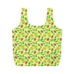 Vector Fruits pattern, pastel colors, yellow background Full Print Recycle Bag (M)