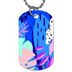 Aquatic Surface Patterns Dog Tag (one Side) by Designops73