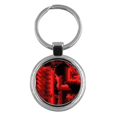 Red Light Key Chain (round) by MRNStudios
