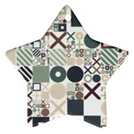 Mosaic Print Ornament (Star)