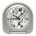 Mosaic Print Travel Alarm Clock