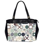 Mosaic Print Oversize Office Handbag (2 Sides)