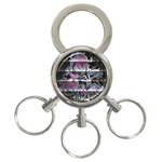 Techno Bouquet 3-Ring Key Chain Front